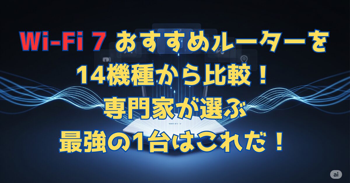 Wi-Fi 7 おすすめルーターを14機種から比較！専門家が選ぶ最強の1台はこれだ！