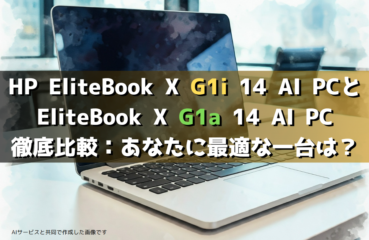 [2025/1最新ﾚﾋﾞｭｰ]HP EliteBook X G1i 14 AI PCとEliteBook X G1a 14 AI PC徹底比較：あなたに最適な一台は？